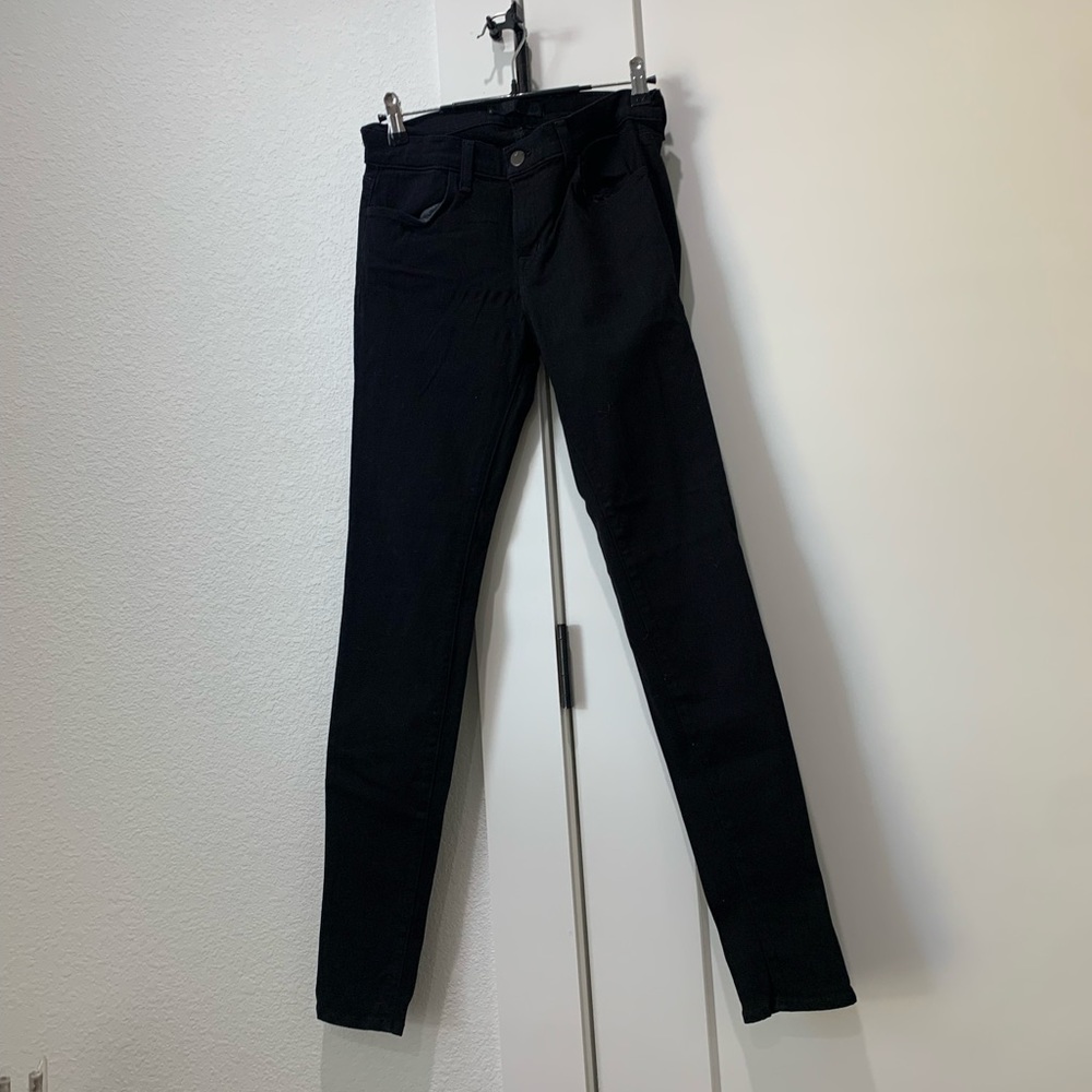 J Brand black super skinny jeans size 27